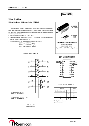 IW4503BD Datasheet PDF IK Semicon Co., Ltd