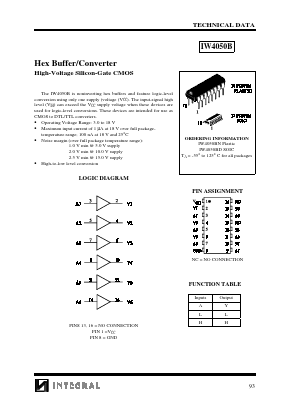 IW4050B Datasheet PDF Integral Corp.