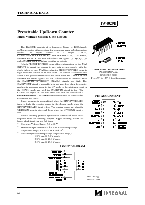 IW4029B Datasheet PDF Integral Corp.