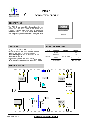 IP4001S-TF Datasheet PDF Interpion semiconductor