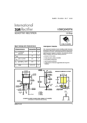 10WQ045FN Datasheet PDF International Rectifier