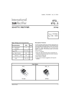 8TQ Datasheet PDF International Rectifier