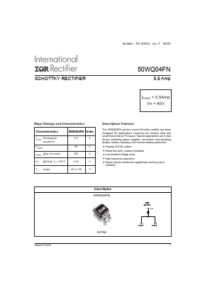 50WQ04FN Datasheet PDF International Rectifier