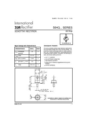 50HQ Datasheet PDF International Rectifier