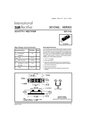 301CNQ035 Datasheet PDF International Rectifier