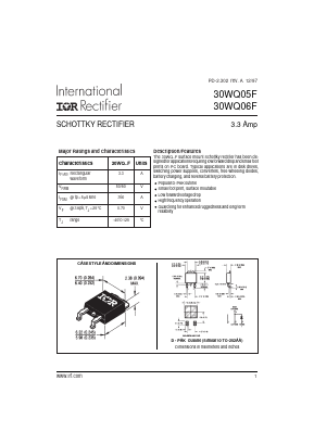 30WQ05F Datasheet PDF International Rectifier