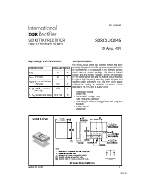 30SCLJQ045 Datasheet PDF International Rectifier