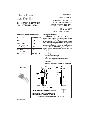 16SCYQ060C Datasheet PDF International Rectifier