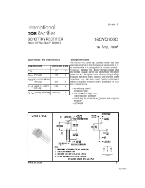 16CYQ100C Datasheet PDF International Rectifier