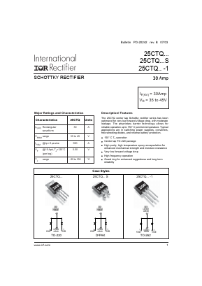 25CTQ Datasheet PDF International Rectifier