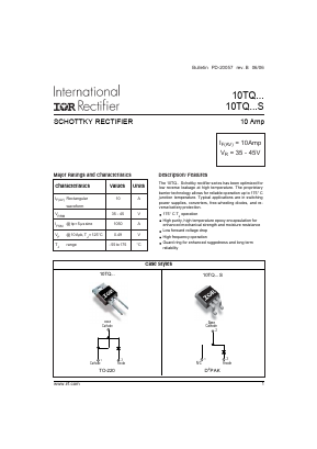 10TQ035 Datasheet PDF International Rectifier