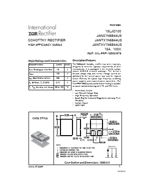 JANTXV1N6844U3 Datasheet PDF International Rectifier