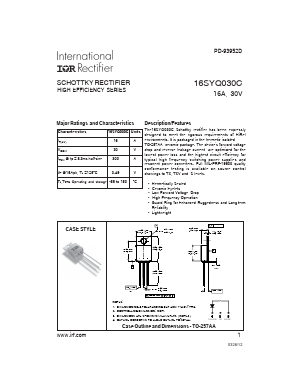 16SYQ030C Datasheet PDF International Rectifier