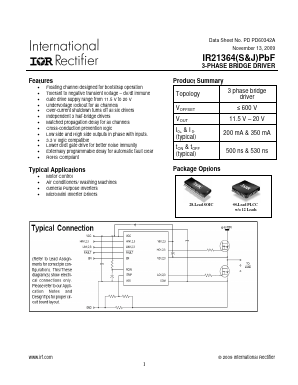 IR21364PBF Datasheet PDF International Rectifier