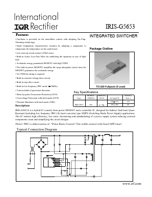 IRISG5653 Datasheet PDF International Rectifier