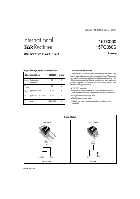 15TQ060 Datasheet PDF International Rectifier