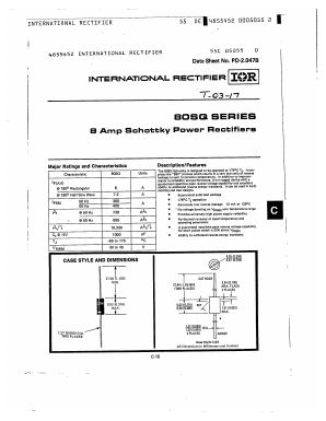 80SQ030 Datasheet PDF International Rectifier