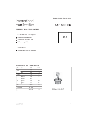8AF1 Datasheet PDF International Rectifier