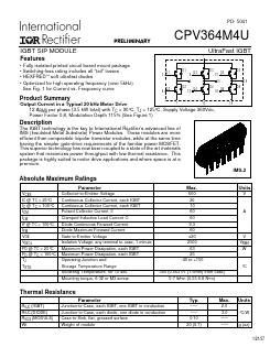 CPV364M4U Datasheet PDF International Rectifier