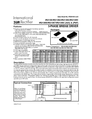 IR2136 Datasheet PDF International Rectifier