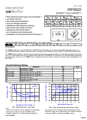 IRF6622 Datasheet PDF International Rectifier