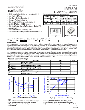 IRF6626 Datasheet PDF International Rectifier