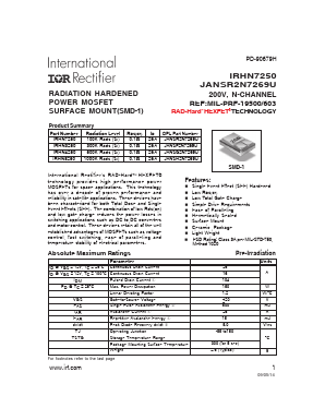 IRHN7250 Datasheet PDF International Rectifier