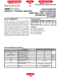 JANTX2N6790 Datasheet PDF International Rectifier