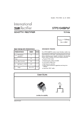 STPS1045BPBF Datasheet PDF International Rectifier