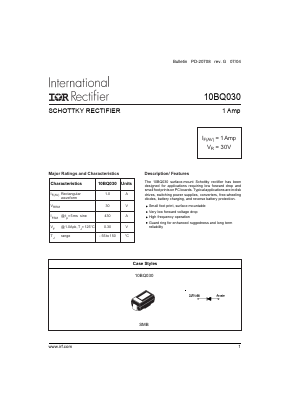 10BQ030TRPBF Datasheet PDF International Rectifier