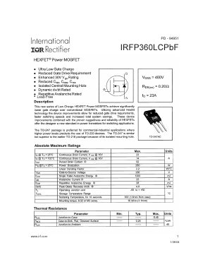 IRFP360LCPBF Datasheet PDF International Rectifier