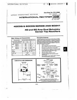 40CDQ040 Datasheet PDF International Rectifier