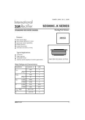 SD3000C04K Datasheet PDF International Rectifier