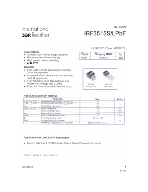 IRF3515LPBF Datasheet PDF International Rectifier