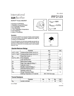 IRFD123 Datasheet PDF International Rectifier