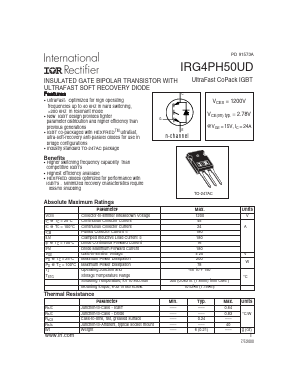 IRG4PH50 Datasheet PDF International Rectifier