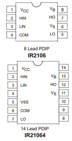 IR2106STR Datasheet PDF International Rectifier