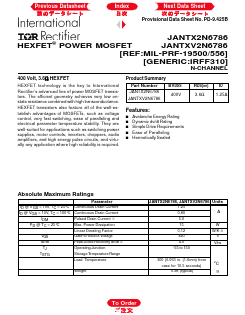 JANTXV2N6786_96 Datasheet PDF International Rectifier