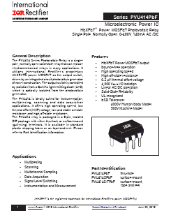 PVU414PBF Datasheet PDF International Rectifier