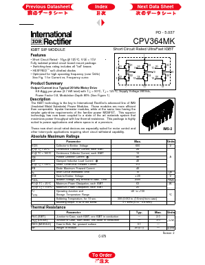 CPV364MK Datasheet PDF International Rectifier