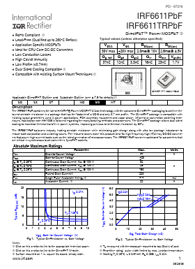 IRF6611PBF Datasheet PDF International Rectifier