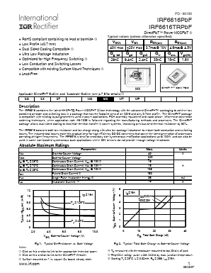 IRF6616TRPBF Datasheet PDF International Rectifier