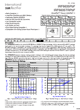 IRF6635PBF Datasheet PDF International Rectifier