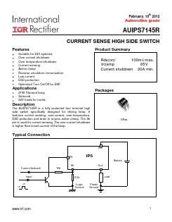 AUIPS7145R Datasheet PDF International Rectifier