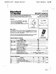 IRGPC50KD2 Datasheet PDF International Rectifier