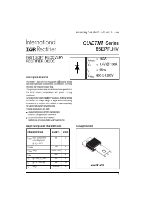 85EPF12 Datasheet PDF International Rectifier