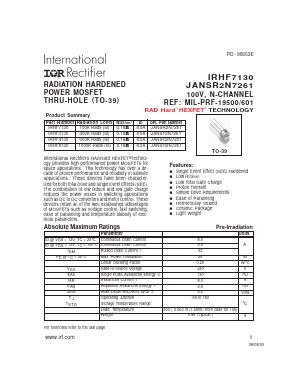 IRHF3130 Datasheet PDF International Rectifier