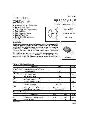 IRFP250MPBF Datasheet PDF International Rectifier