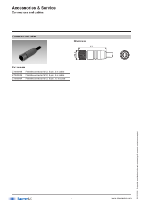 Z180 Datasheet PDF Baumer IVO GmbH & Co. KG