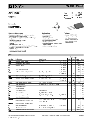 IXA37IF1200HJ Datasheet PDF IXYS CORPORATION